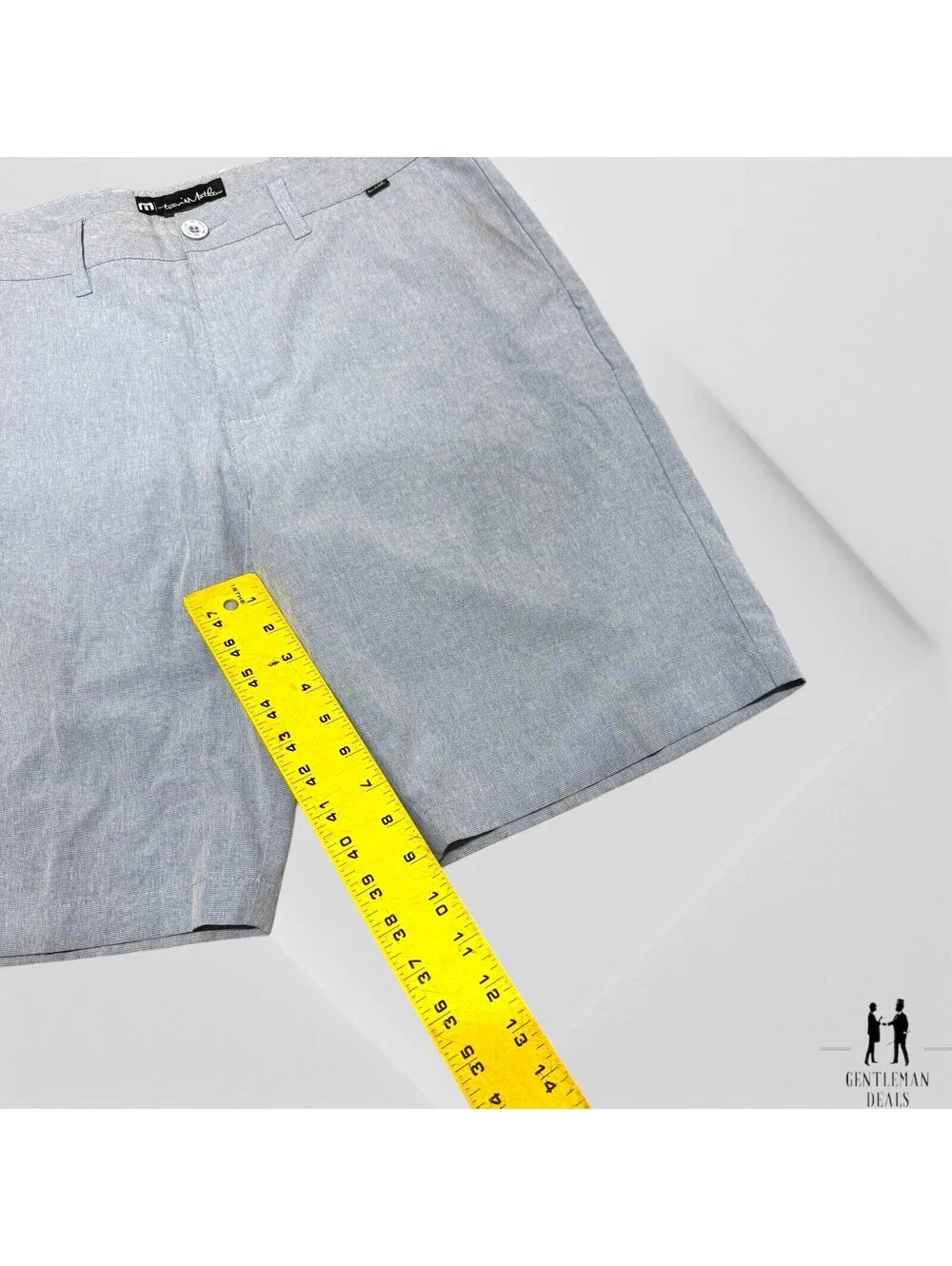 Travis Mathew Men’s Heather Khaki Casual Hybrid Golf Shorts Stretch Size 34